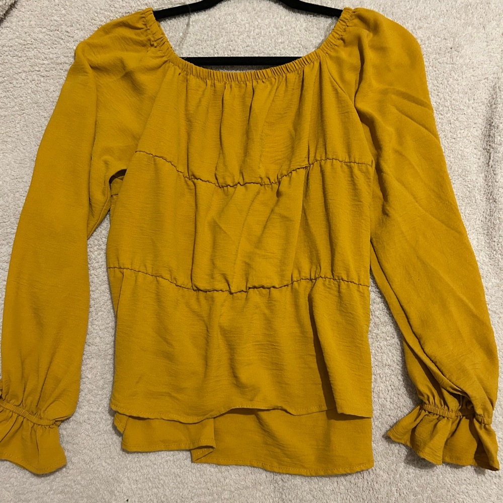 Mustard Yellow Women's Top